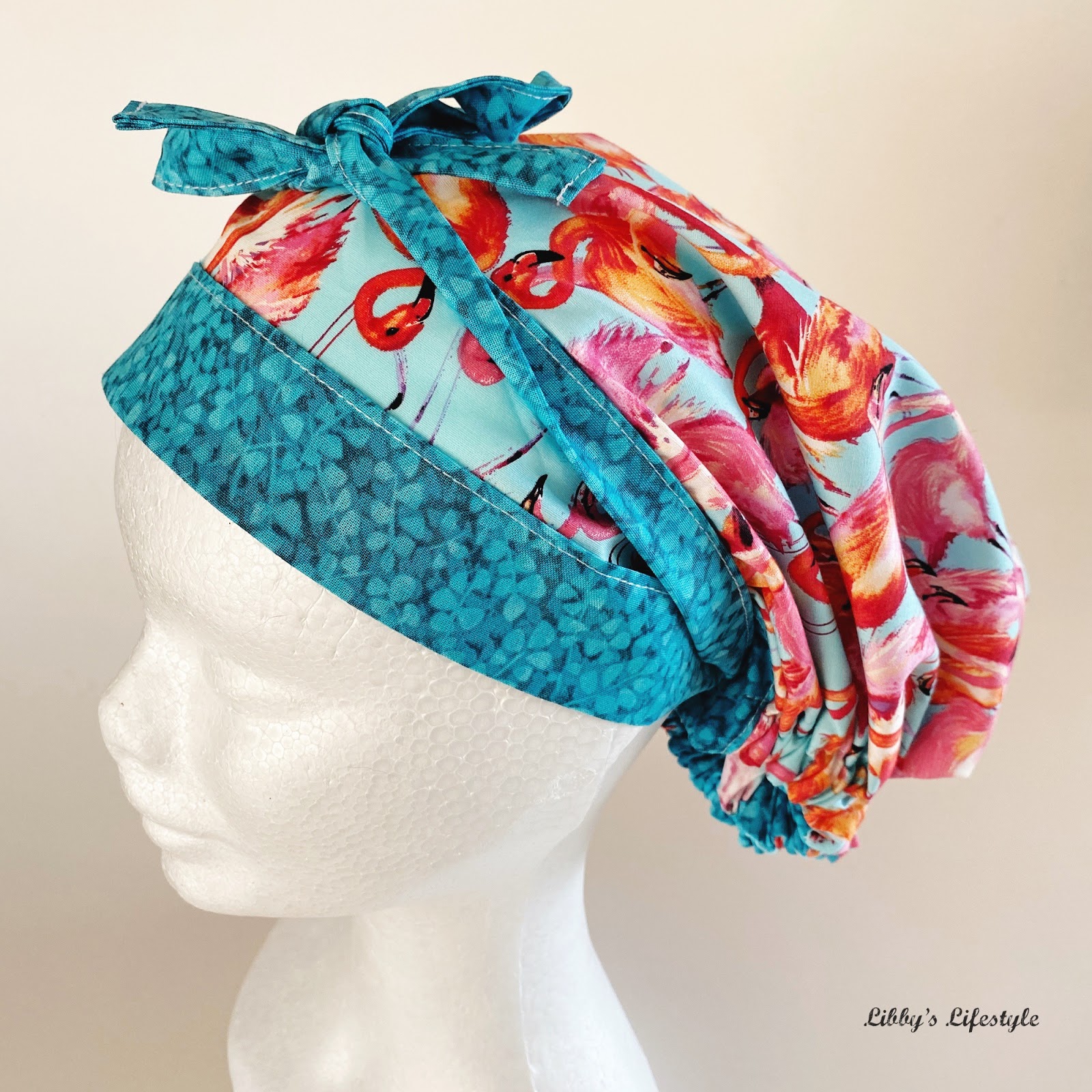 Fat quarter scrub hat tutorial Perfect for the worker with long hair