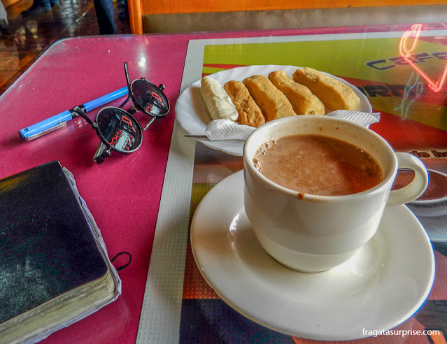Café da manhã típico do Equador
