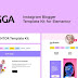 BLOGGA Instagram Blogger Elementor Template Kit 