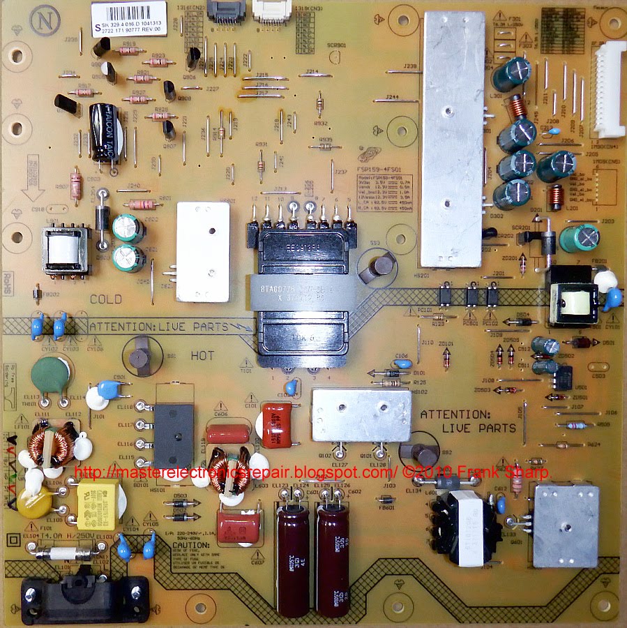 Master Electronics Repair ! REPAIR / SERVICING TV PHILIPS 55PFL7108S