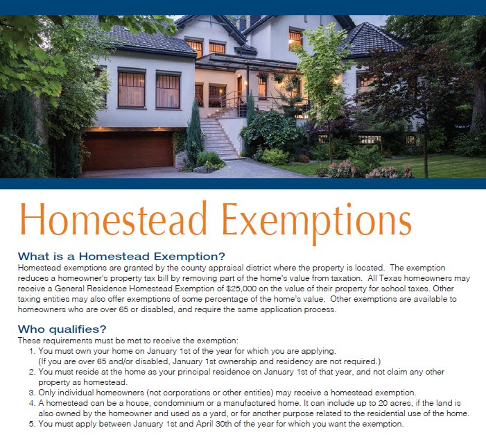 San Antonio Real Estate Blog Homestead Exemptions