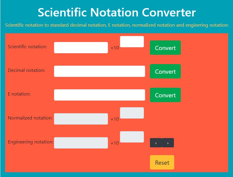 scientific notation converter scientific notation converter