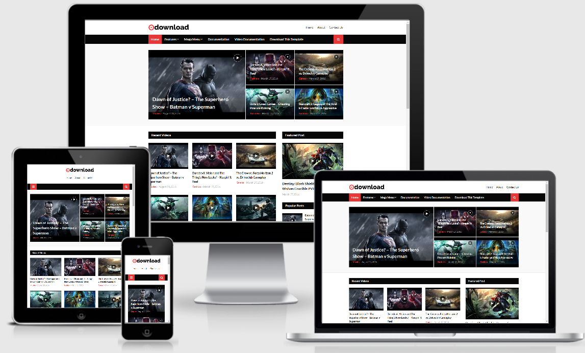 Video Download Blogger Template Free Download