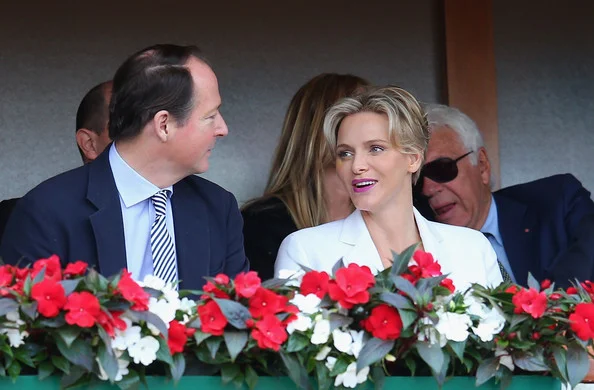 Prince Albert  and  Princess Charlene attended  the Monte-Carlo ATP Masters Series Tournament final tennis match 