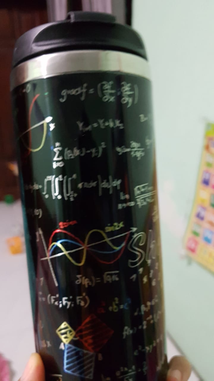Tumbler Termos Matematika