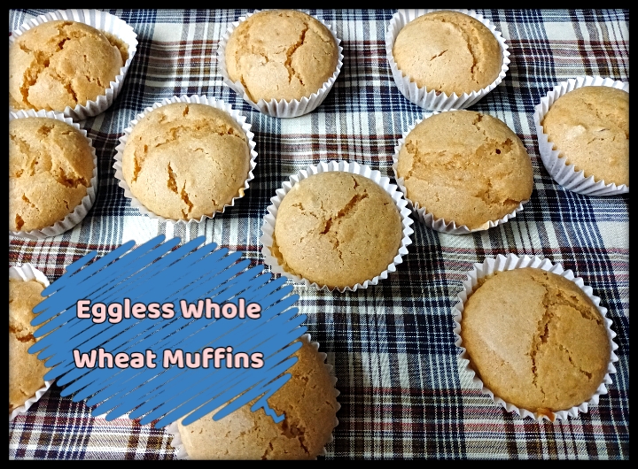 Eggless Whole Wheat Muffins