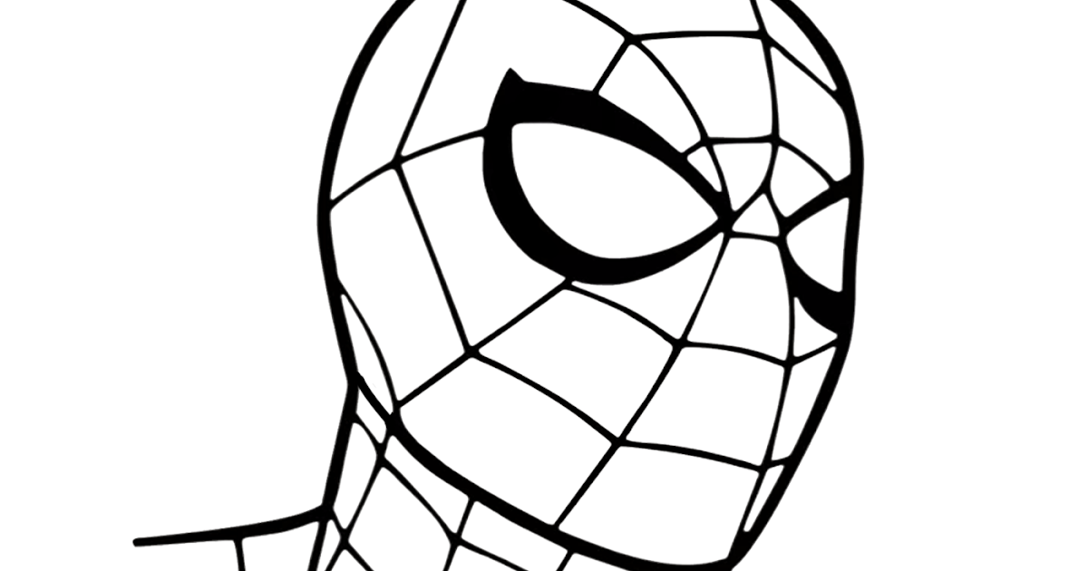 SpiderMan Drawing | SpiderMan Coloring/Drawing Page | Outline Vector