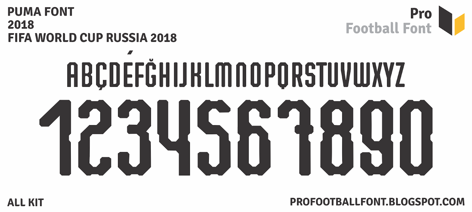 puma world cup 2018 font