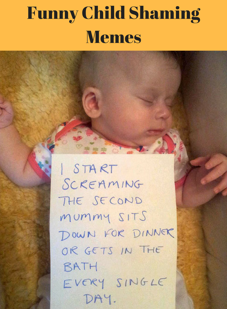 Funny Child Shaming Memes | Rosa For Life