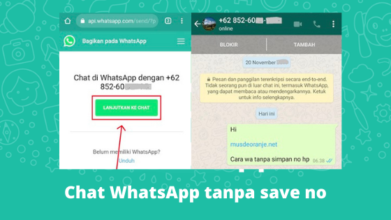 √ 3 Cara WhatsApp Tanpa Simpan Nomor HP Gampang - musdeoranje.net