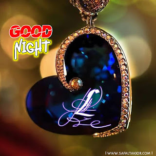 L letter good night images