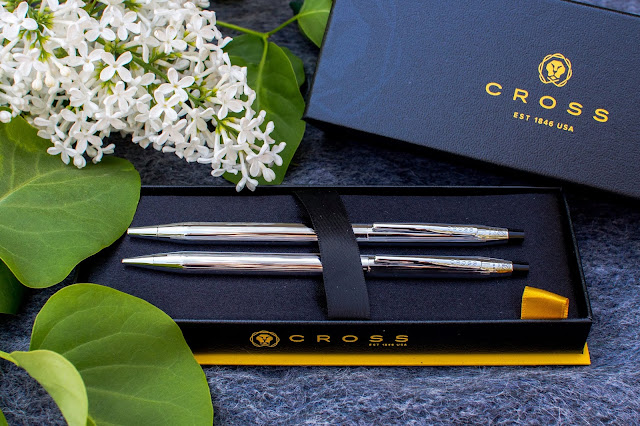 Cross Classic Century Pen and Pencil Set in chrome