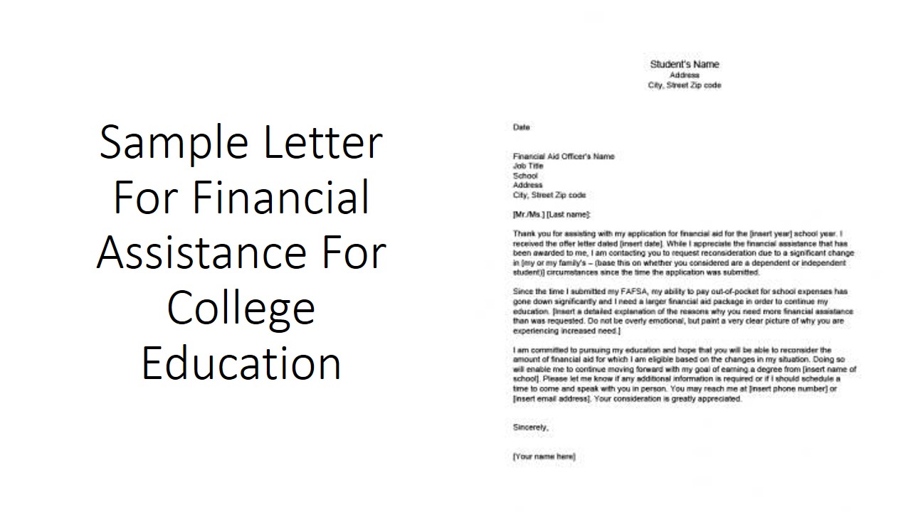 Apply Free Online Grants - Approved: Sample Letter For Financial