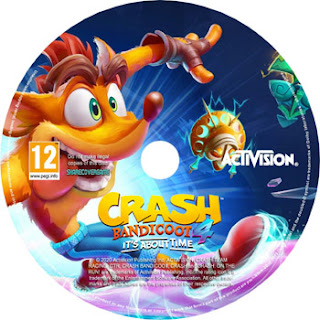Crash Bandicoot 4 disc label share cover game