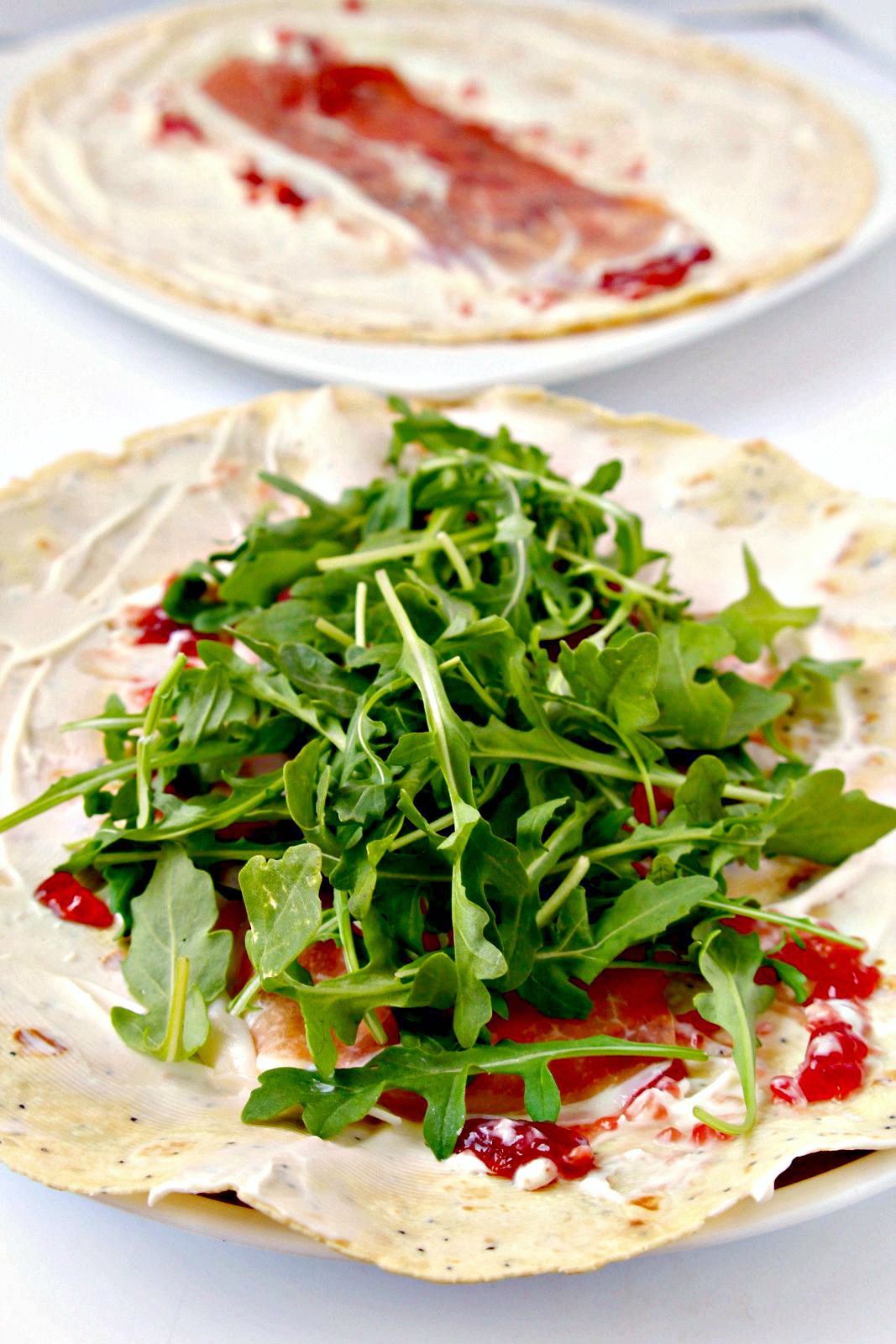 Fig, Prosciutto and Arugula Sandwich Wrap Manila Spoon