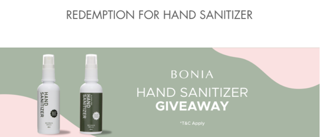 Bonia giveaway