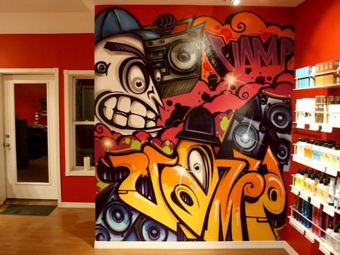Tapet Graffiti ungdomsrum