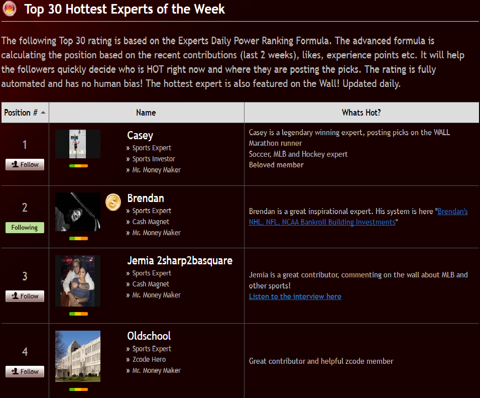 ZCode Sports Betting and Handicapping System Top 30 Sports Experts