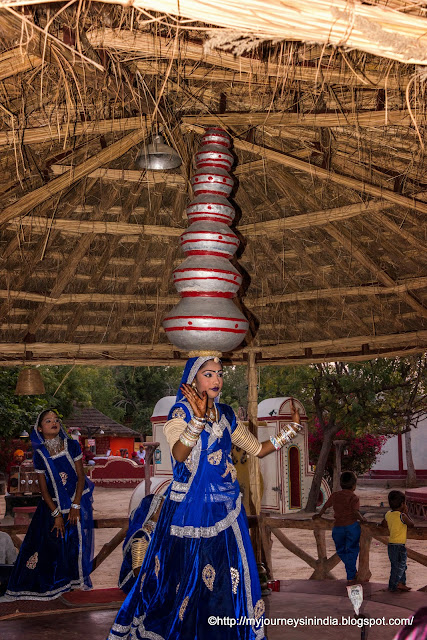 Bhavai Dance Balancing Earthern Pot Dance