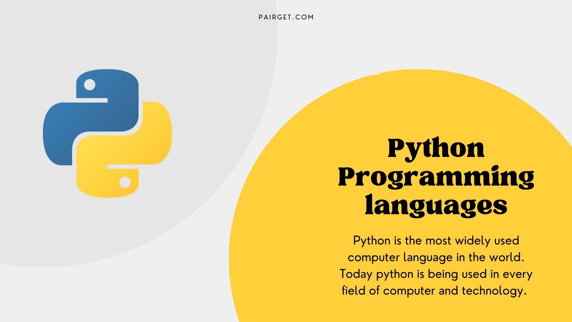 What is Python? Why should we learn Python? | Python Programming - PAIRGet