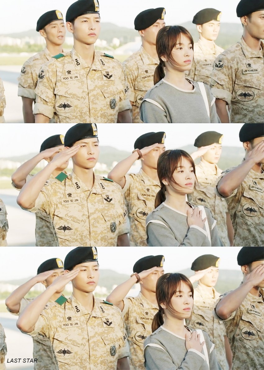 [태양의후예] 9화 팔불출 유시진X 군알못 강모연 캡쳐.jpg | 인스티즈