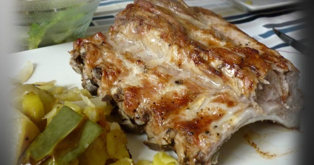 image of Las Recetas de Carmen: Costillas de cerdo asadas al horno