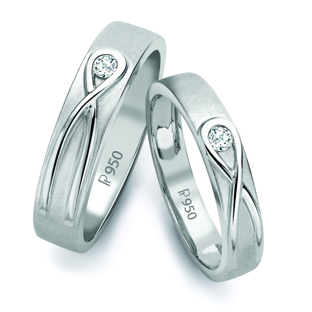 Infinity Knot Platinum Love Bands in India SJ PTO 115 by Suranas Jewelove