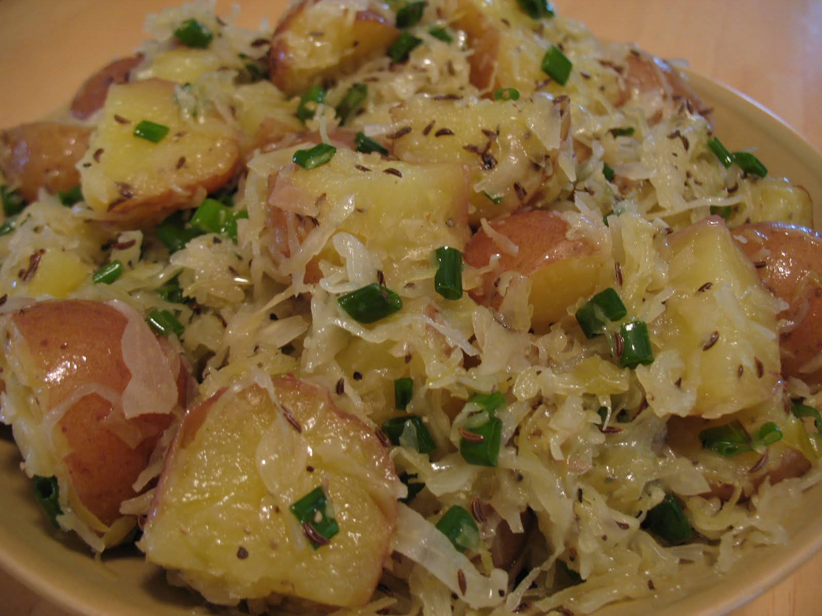 Kitchen Frau: Sauerkraut Potato Salad for Barbecue Season