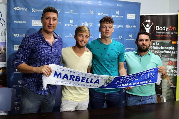 Oficial: El Marbella FC presenta a Chus Hevia y Víctor Estébanez