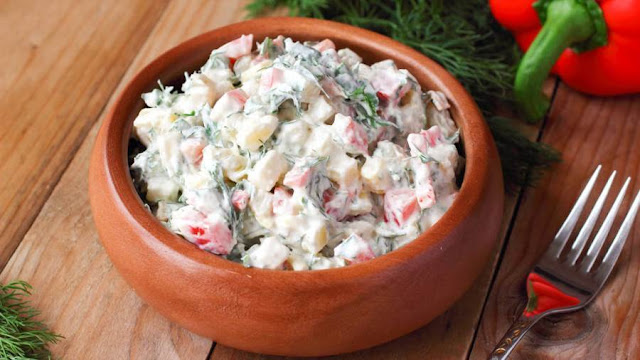 طريقة عمل سلطة الثومية بالبطاطس طريقة عمل سلطة الثومية بالبطاطس