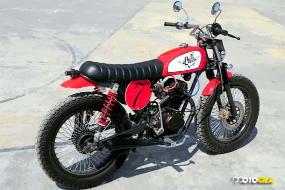 Modifikasi Motor Honda CB 100 MOTOGILA