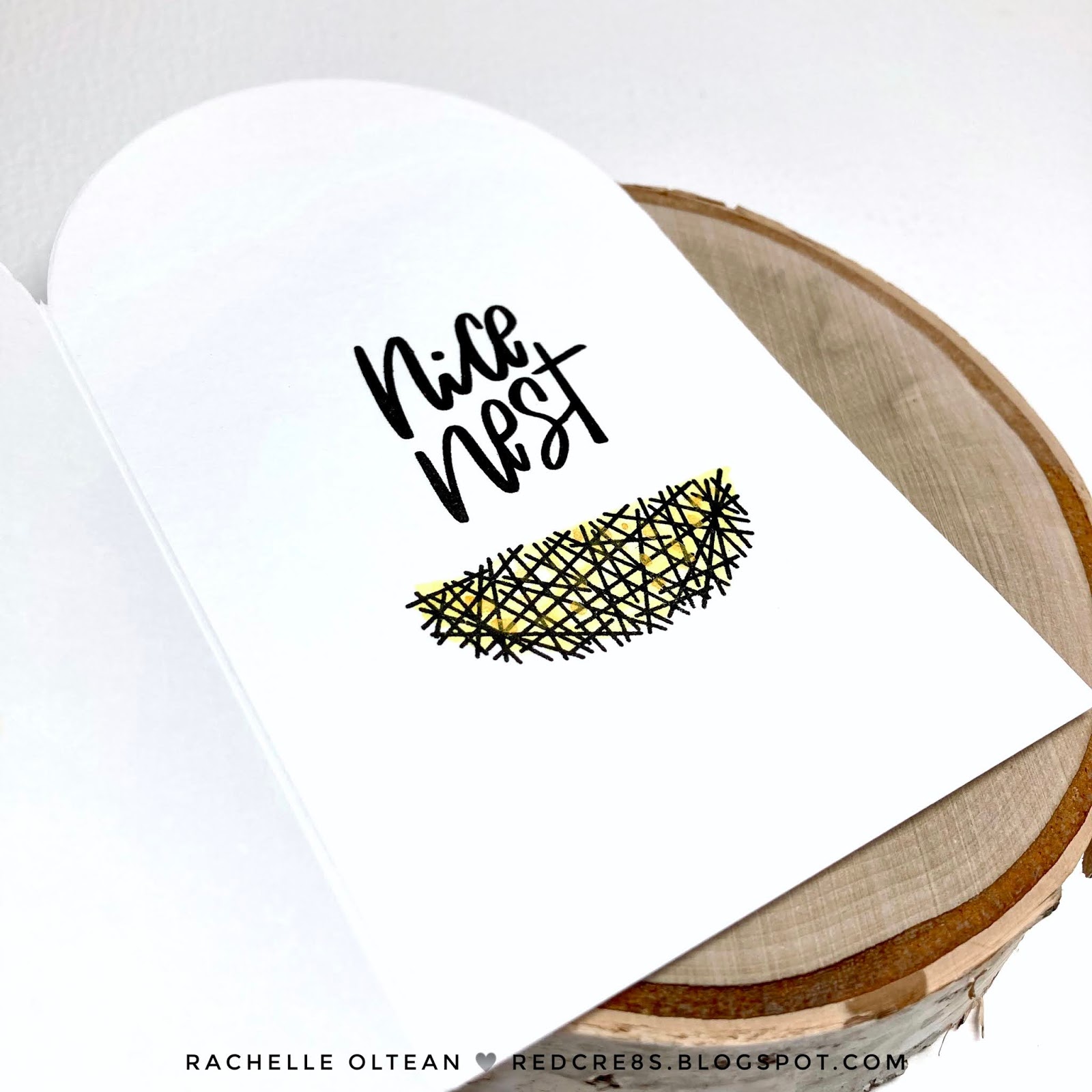 Red Cre8s New Home Cut It Up! Challenge 206 Shaped Card Ellen