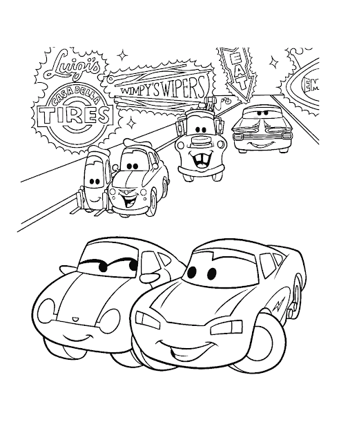 Best printable car coloring pages