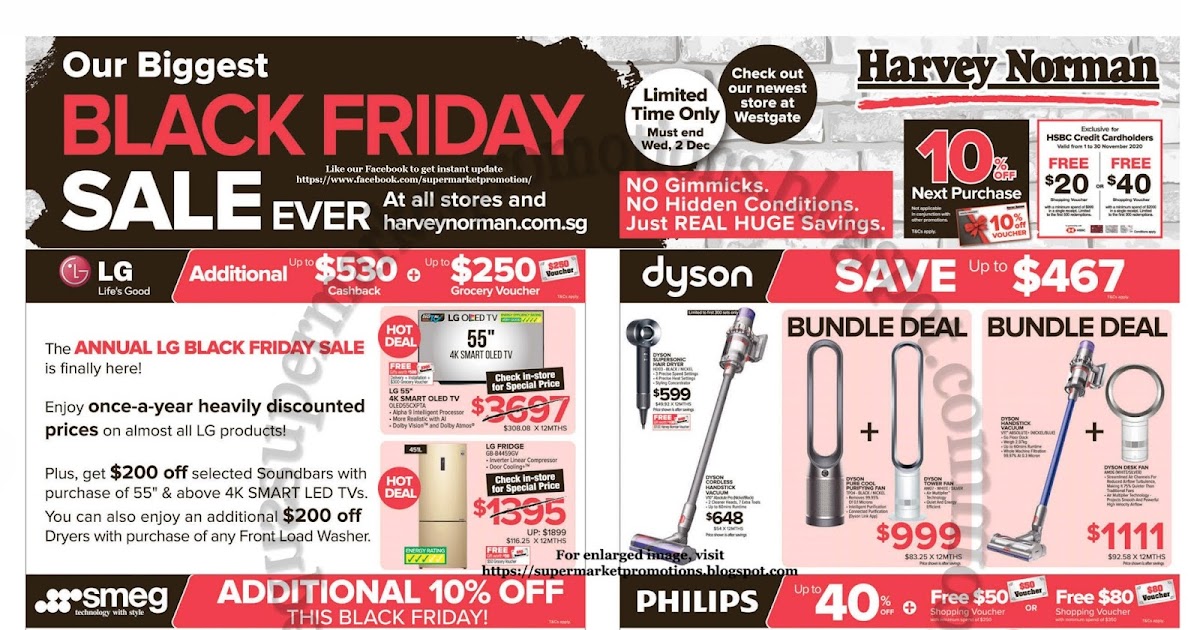 Harvey Norman Black Friday Brand Sale 27 November 02 December 2020 Supermarket Promotions