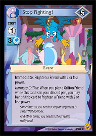 My Little Pony Stop Fighting! Friends Forever CCG Card