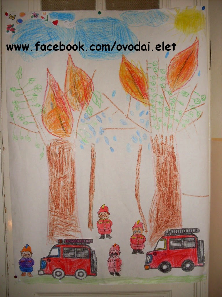 Óvodai Élet: Tűzoltós rajzok
