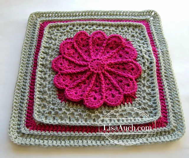 12 inch afghan square pattern free