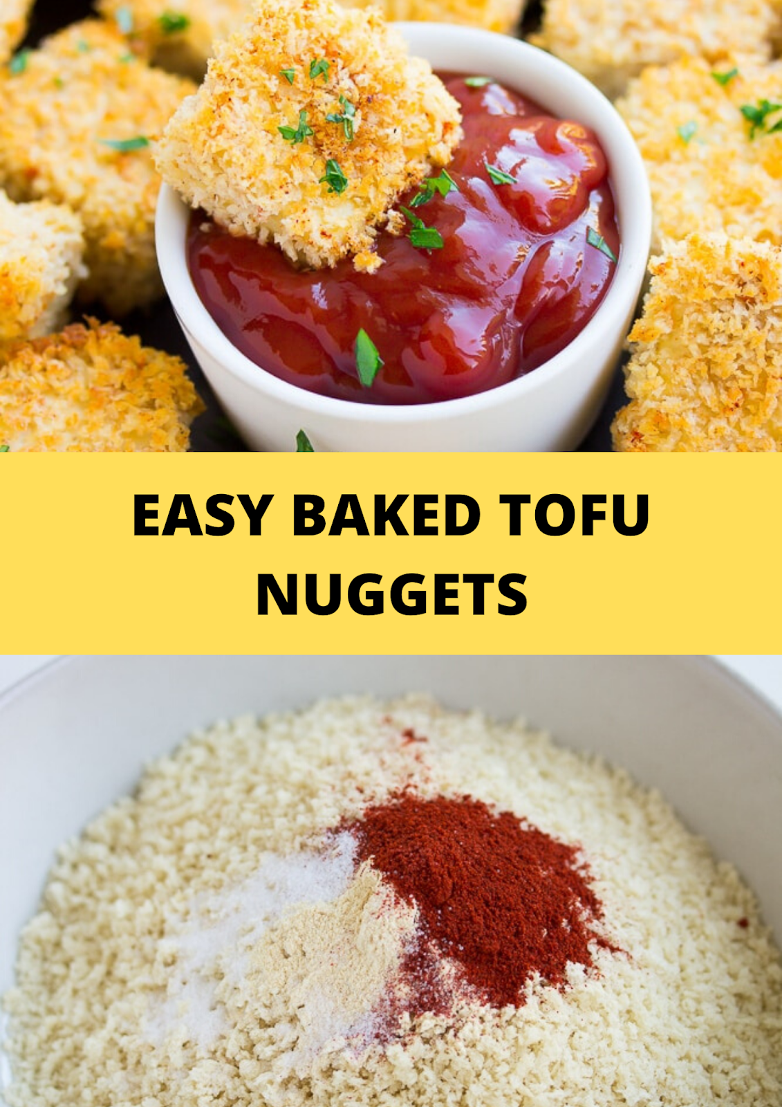 EASY BAKED TOFU NUGGETS