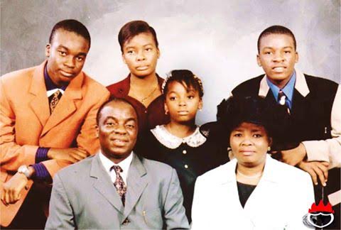 unnamed Bishop David Oyedepo's wife, Faith, shares throwback photo of her family