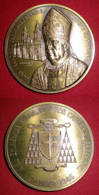 Medalla Creación como Cardenal  Juan Francisco Fresno Vaticano