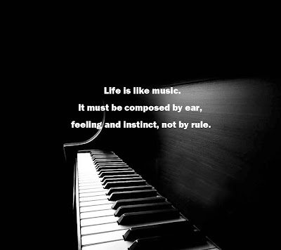 image quotation about music & life