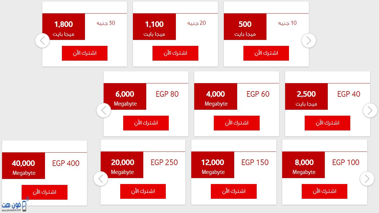 كيف افعل باقة نت فودافون؟