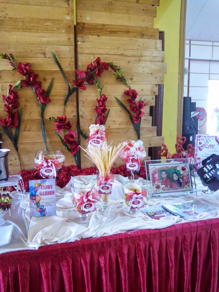 Filtzz d'Chocolate CANDY BUFFET & CHOCOLATE FOUNTAIN TEMA MERAH PUTIH