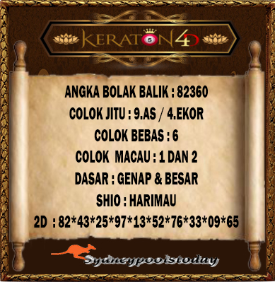 Kode Syair Sydney 7 Juli 2021 Prediksi Sdy Jitu Keraton4d