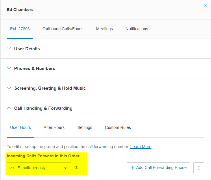 BOC Support RingCentral Configuring ringing with deskphone