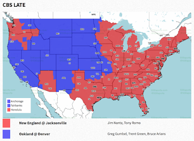 Find which nfl games will be broadcast in your area each week on fox PACKERVILLE, U.S.A.: 2018 Week 2 NFL TV Maps