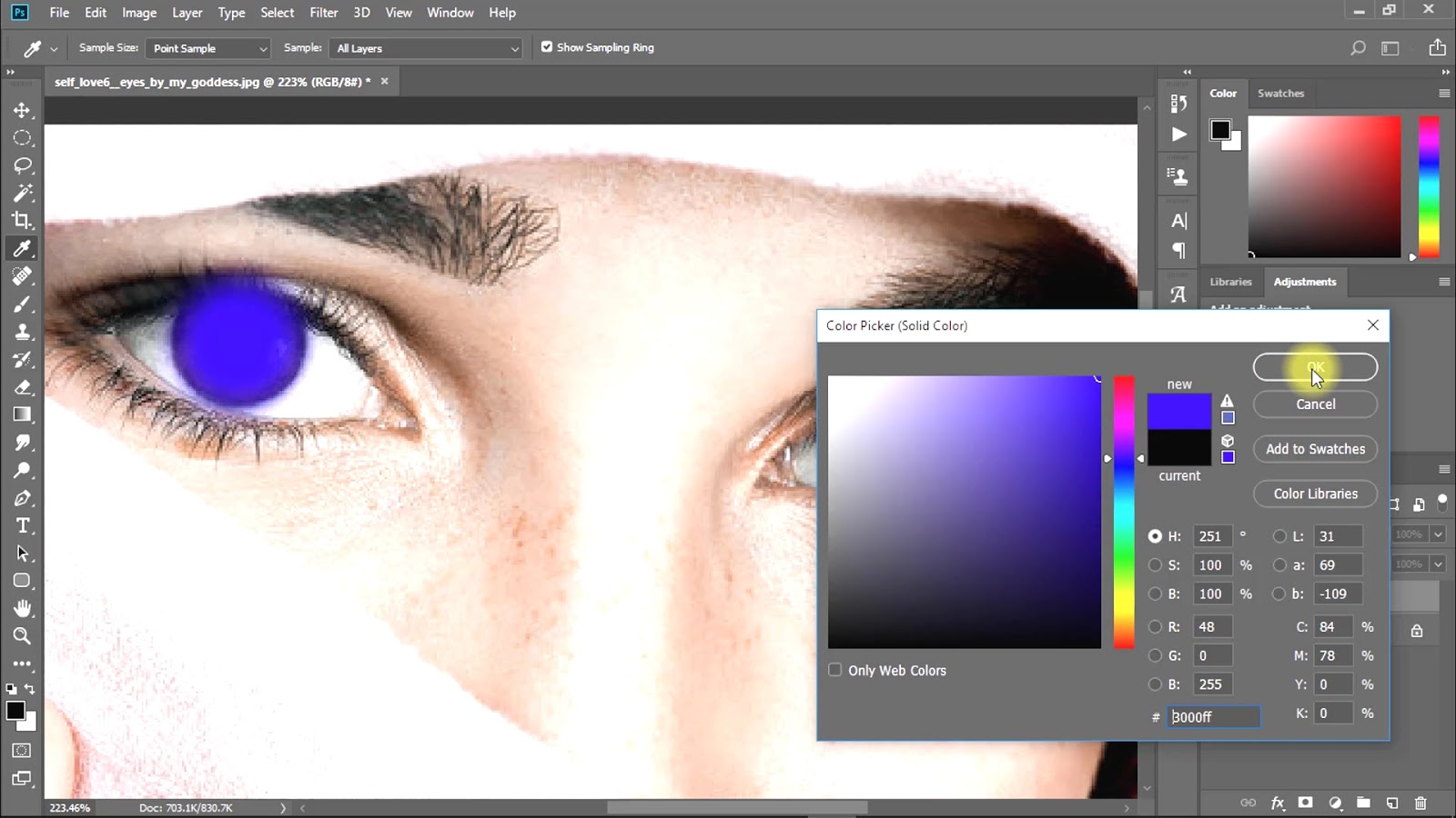 How to Change Eyes Color Quick Tricks in CC
