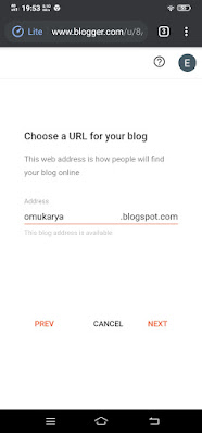 alamat website Blogger
