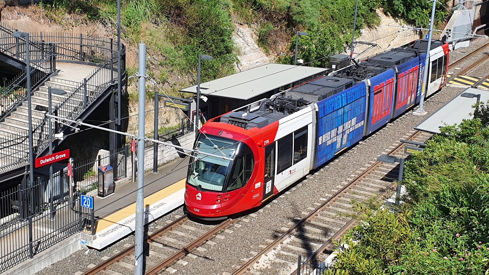 Sydney City and Suburbs Dulwich Hill. Dulwich Grove, light rail stop