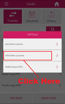 how to transfer money from axis bank app to other banks